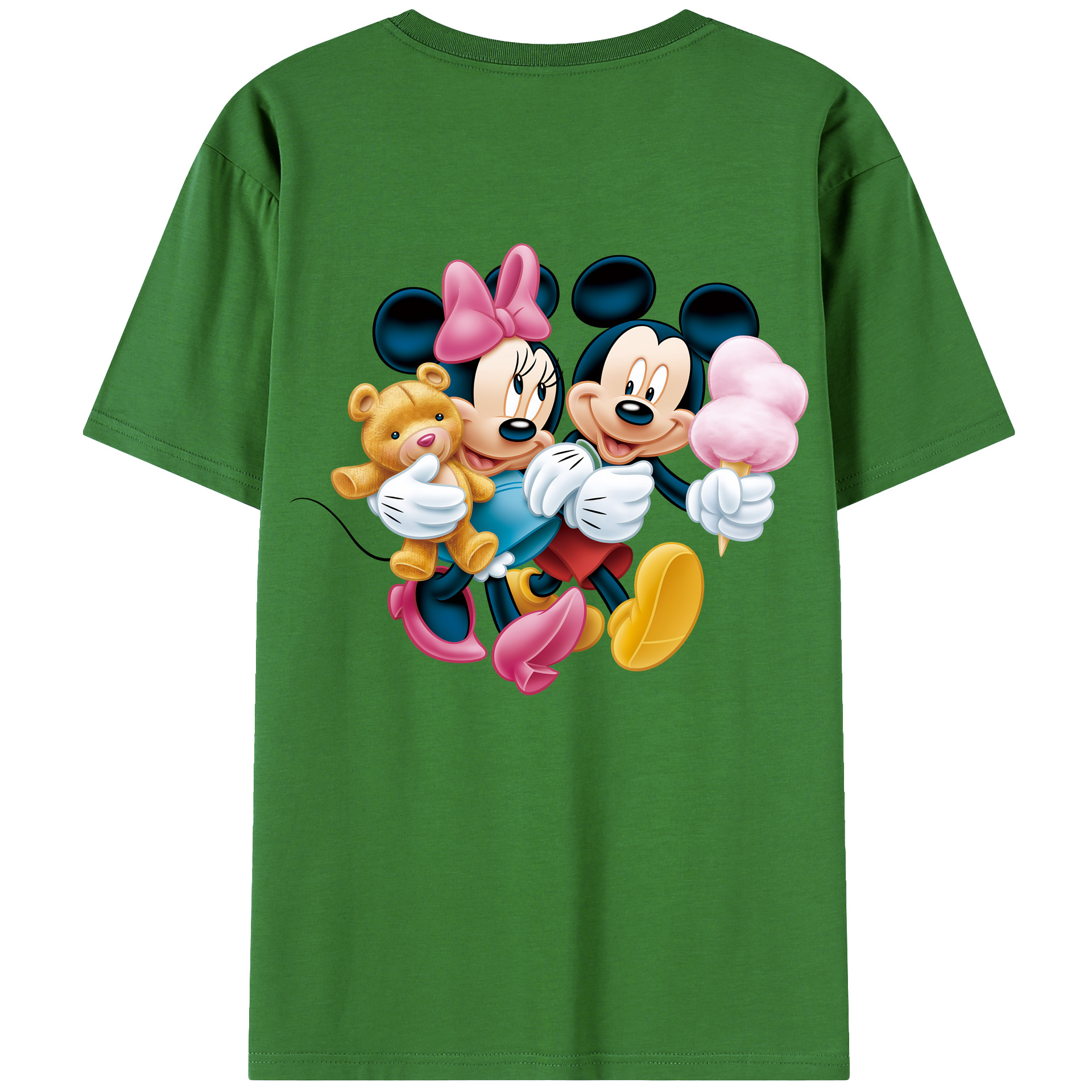 （画像用） ミッキーマウス Mickey Mouse レディース半袖Tシャツ(バックプリント)